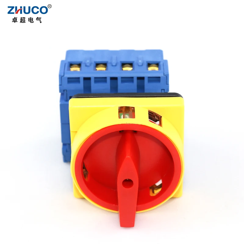 ZHUCO SZD11-63/ 400010 63 А 660 В 4 полюса включение выключение 4P 63A поворотный кулачковый