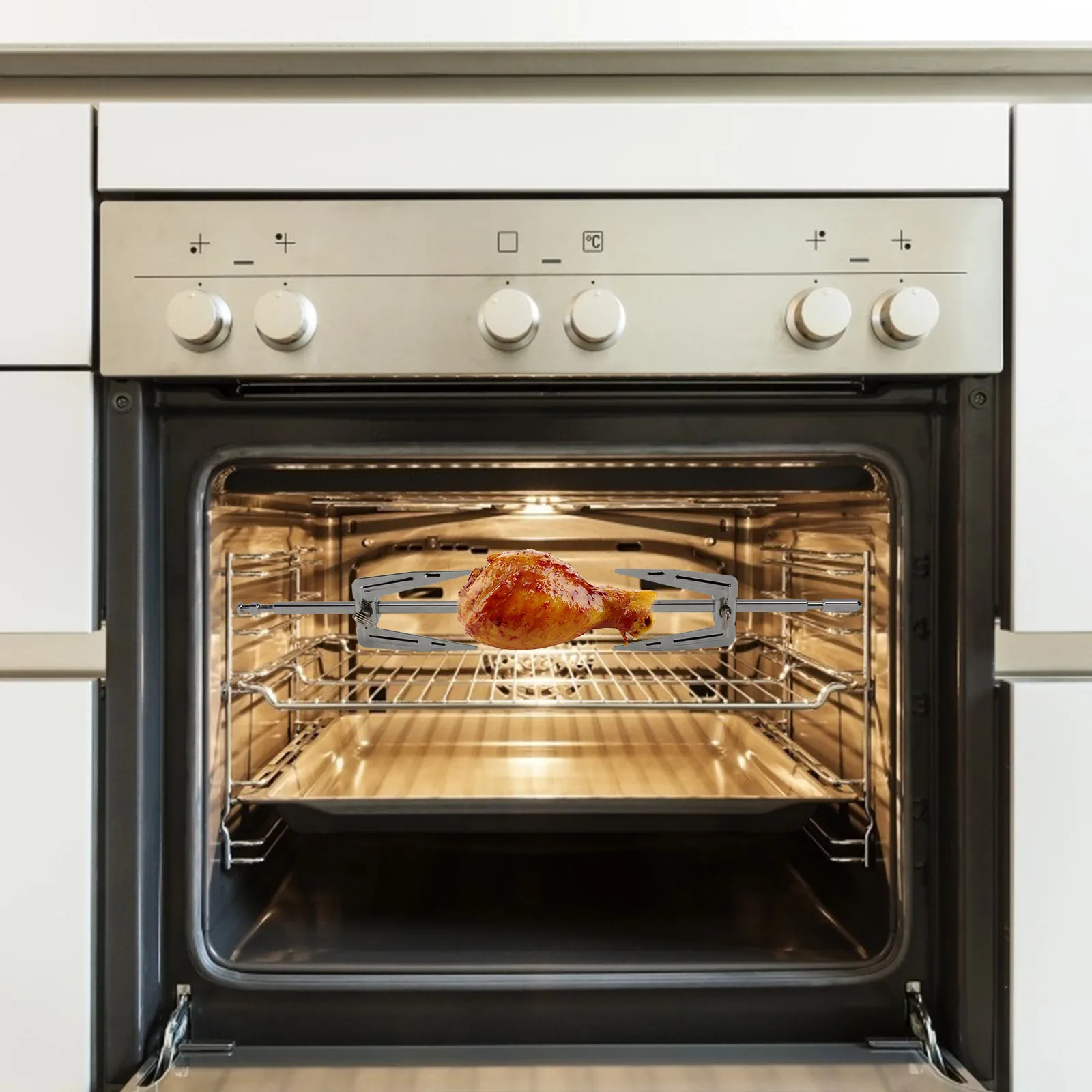 1 шт. высококачественные вилки для гриля шампуры вращающийся гриль шампур мяса