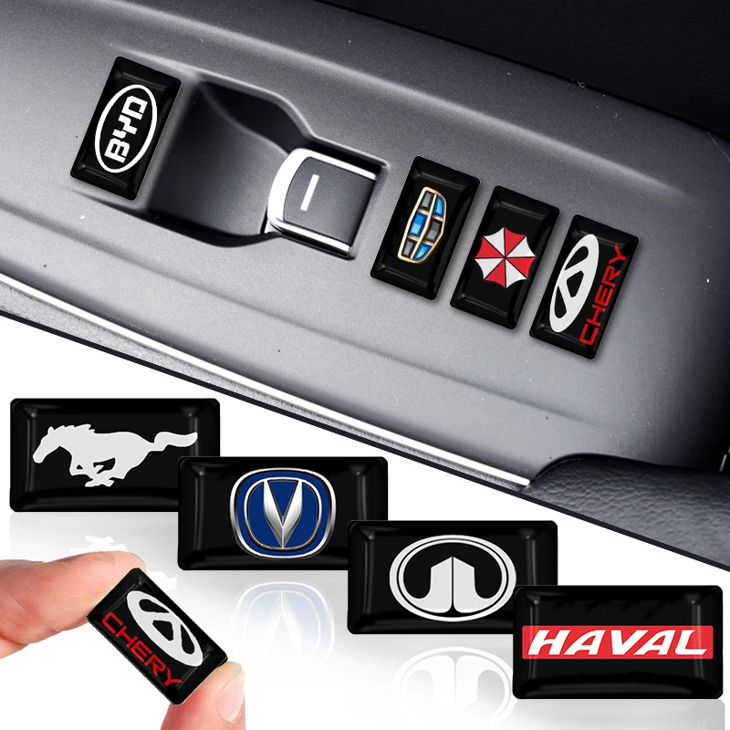 

10pcs Car Accessories Interior Creative Decorative Small Stickers for Mustang Zapatillas Miniatura Gt Shelby 2005 Accessories