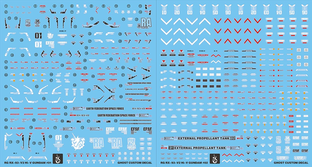 

Флуоресцентная наклейка водяная наклейка GHOST RG Manatee Hi-v Amro против атак Xia Ya модель Gunpla Gundam пластиковые игрушки