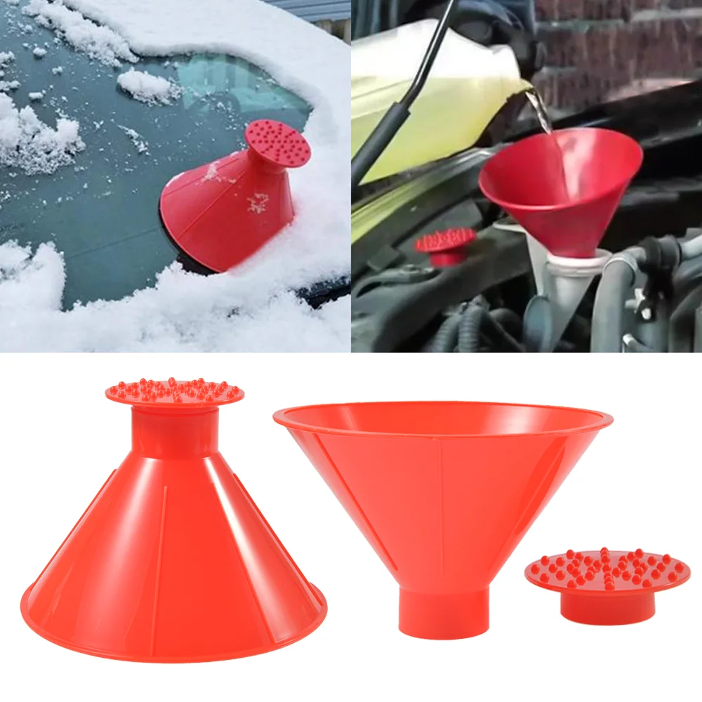 

Auto Car Magic Snow Remover Ice Scraper Window Windshield Oil Funnel Shovel Window Scrapers Cone Deicing cone ice scraper