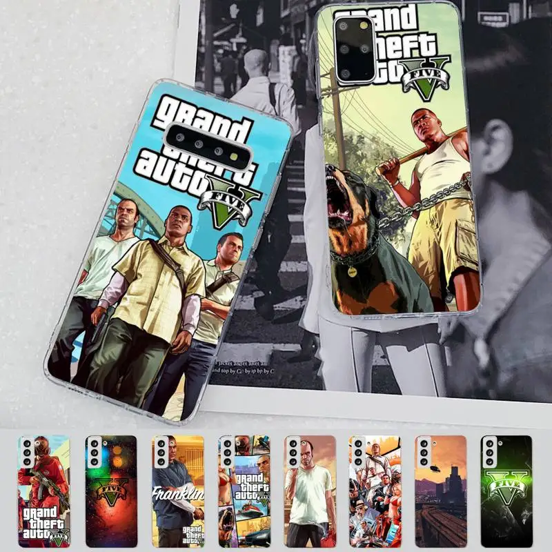 

rockstar gta 5 Grand Theft Auto Phone Case for Samsung S21 A10 for Redmi Note 7 9 for Huawei P30Pro Honor 8X 10i cover