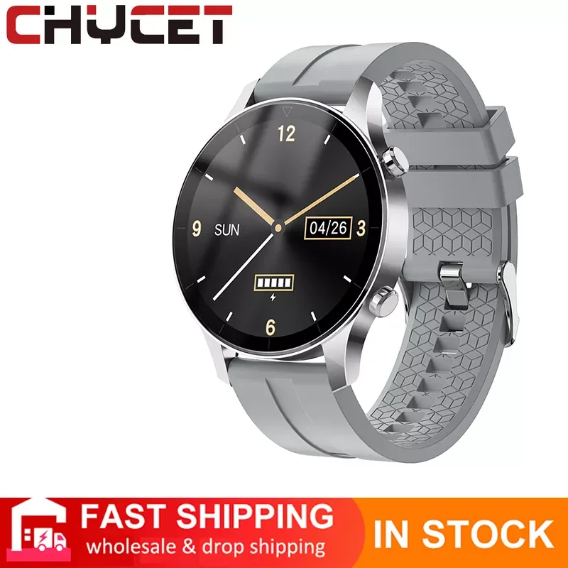

CHYCET 2021 New Smart Watch For Men 1.28 Full touch Multi-sport Modes Sleep Monitoring Blood Oxygen Monitor IP67 For Android IOS