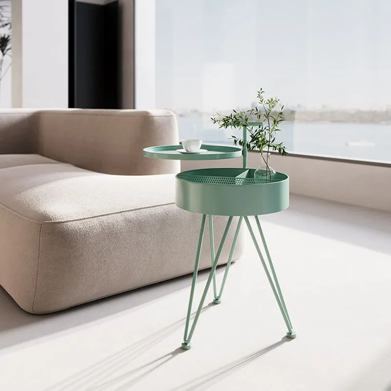

End Tables Modern Center Tables Living Room Nordic Storage Cabinet Elegant Metal Coffee Table Luxury Creative Side Table Design