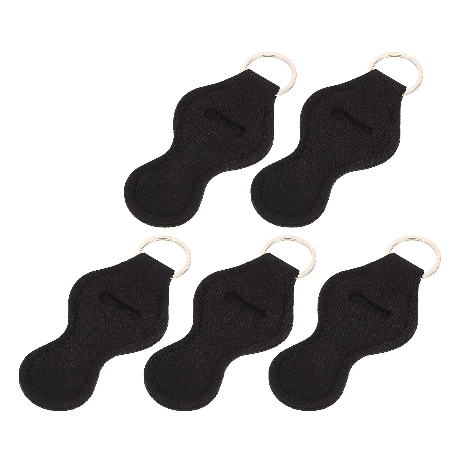 

5 Pcs Lipgloss Holder Keychain Car Parts Keychain Chapstick Cover Key Fob Keychain Lipstick Case Keychain Pendant Mermaid