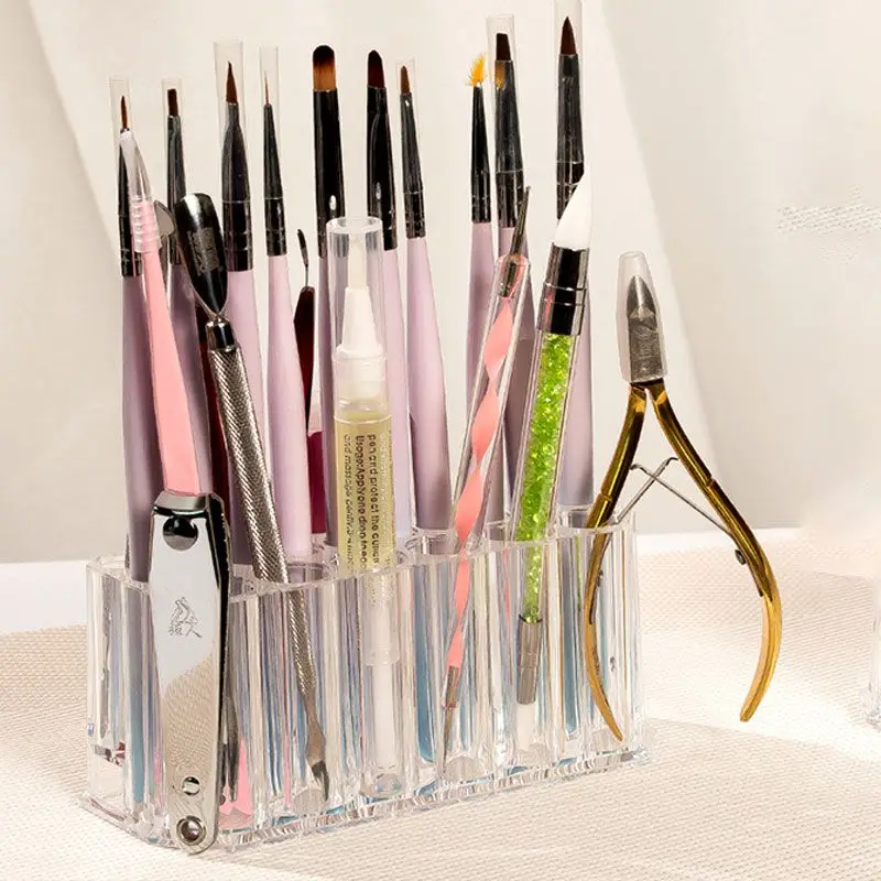 

26 Holes Acrylic Makeup Brush Holder Drying Rack Display Stand Organizer