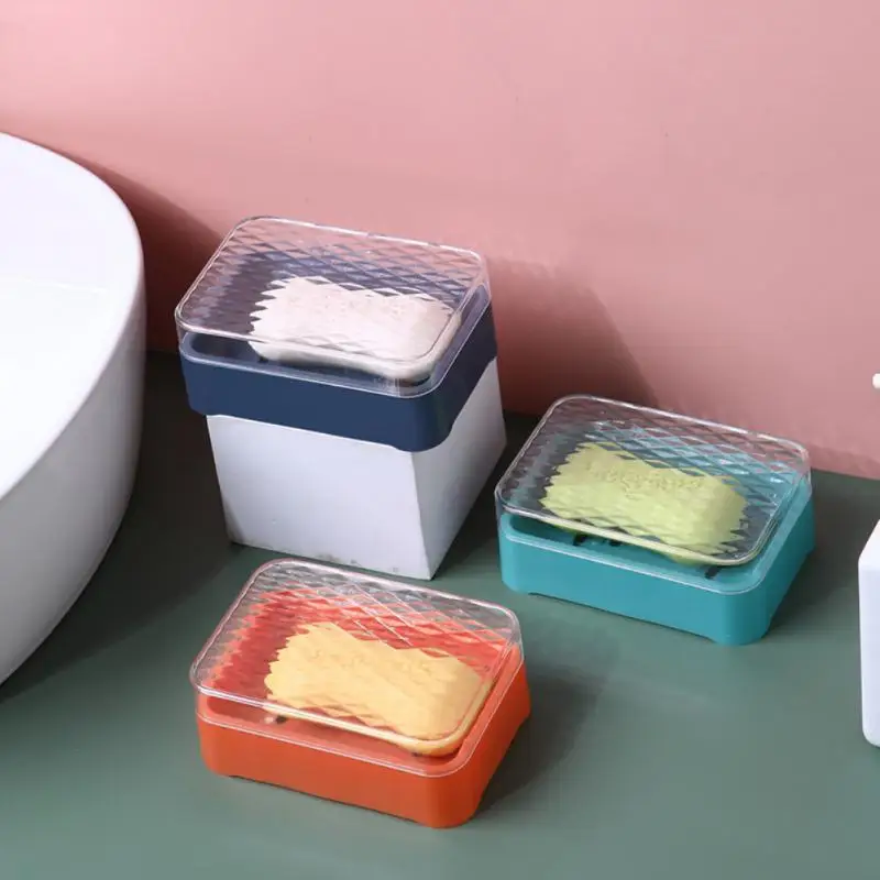 

Прозрачная Коробка для мыла, держатель для мыла в ванную комнату, поднос для хранения посуды, держатель для мыла в ванную комнату, чехол, Тов...