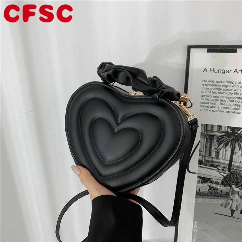 

Летняя коллекция 2022, модные сумки TRAVEASY через плечо в форме сердца для женщин, женские сумки через плечо из искусственной кожи, винтажные повседневные ручные сумки