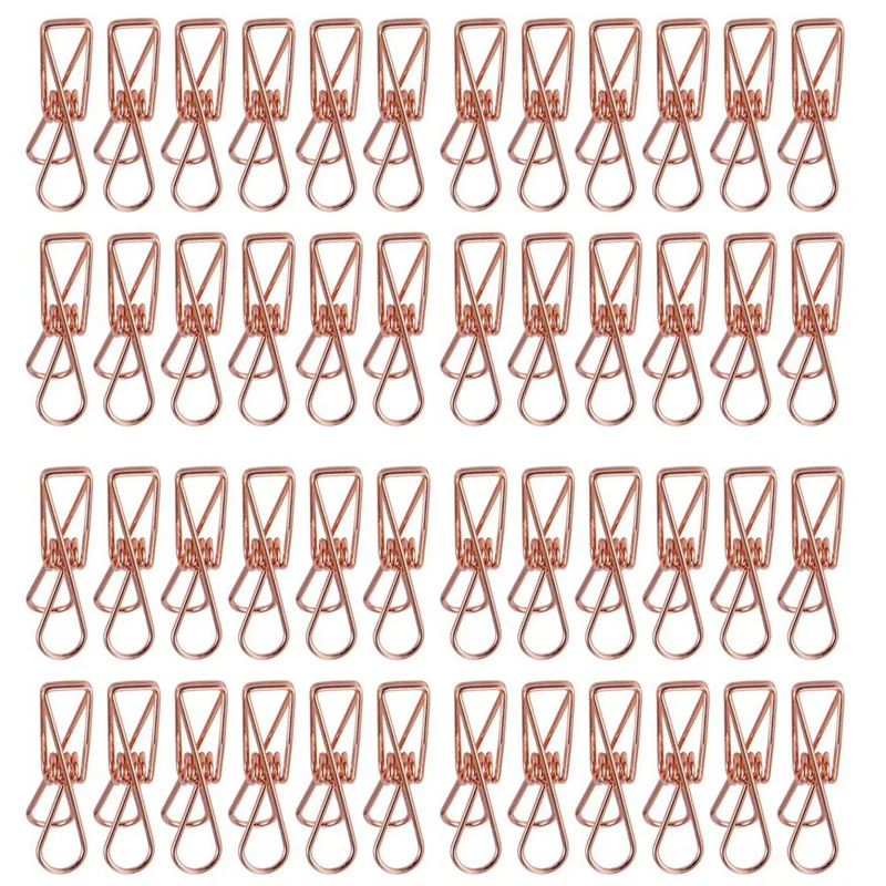 

Упаковка из 50 розовых золотых фотоблесток-универсальные зажимы для белья