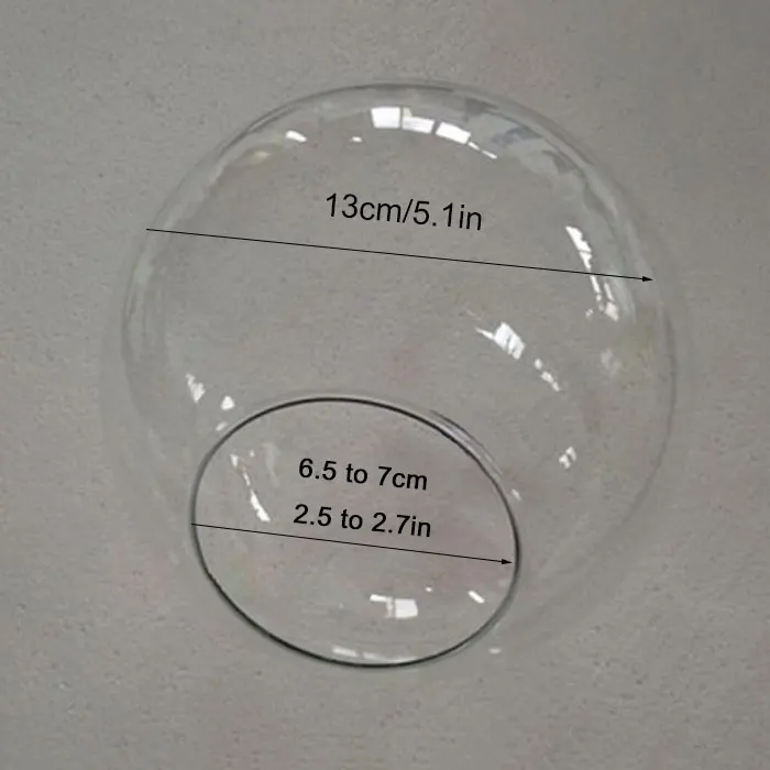 

Абажуры из стекла разных размеров