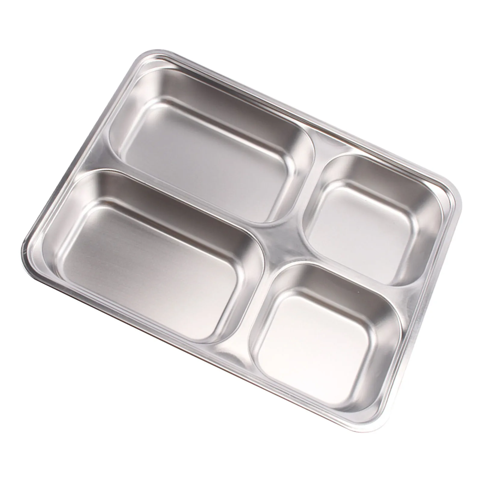

Steel Divided Plates Tray Kids Toddlers Babies Tray Dinner Plates For Kids Adults And Campers Dishwasher Safe 3 Compartment