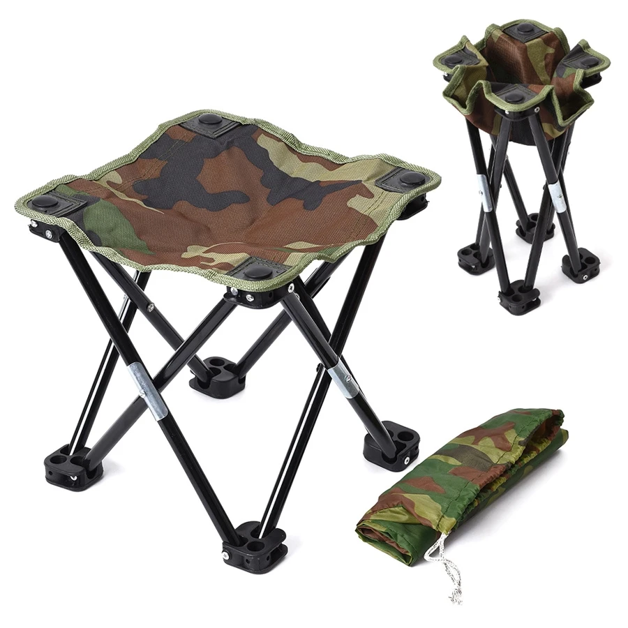 Складной стул для рыбалки складной портативный из ткани Оксфорд складное