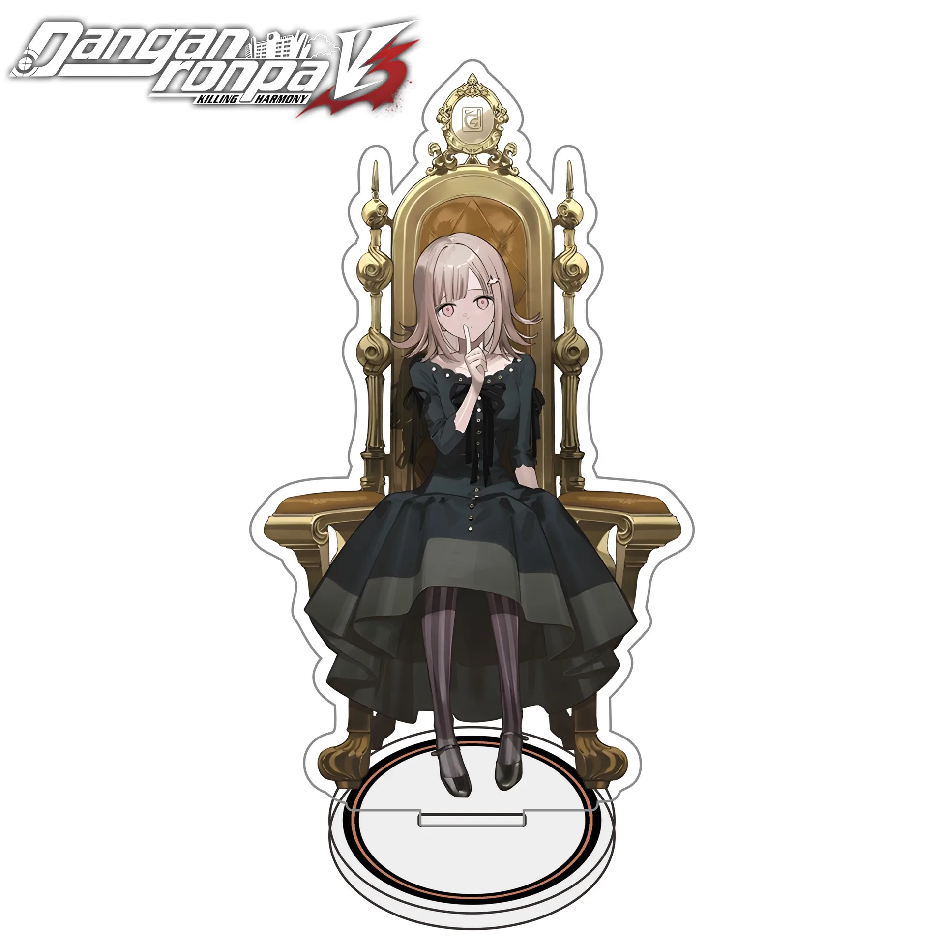 Фото Акриловая мини-подставка 15 см по аниме Danganronpa, креативный настольный декор, брелок, украшение, подарок для друзей и девушек №3