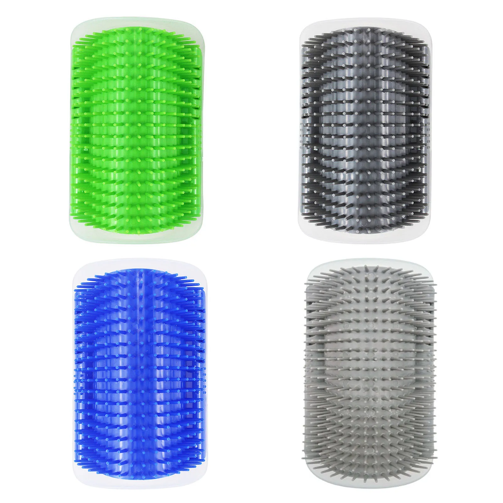 

Cat Self Groomer Soft Cats Wall Corner Scratcher Cat Comb Corner Massage Combs Pet Grooming Supply