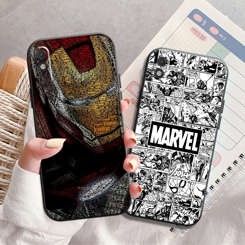 

Marvel Comics Logo Phone Case For Xiaomi CC9 CC9e 10S 10 Pro 11 11 Lite 11 Pro 10 Carcasa Funda Soft Liquid Silicon