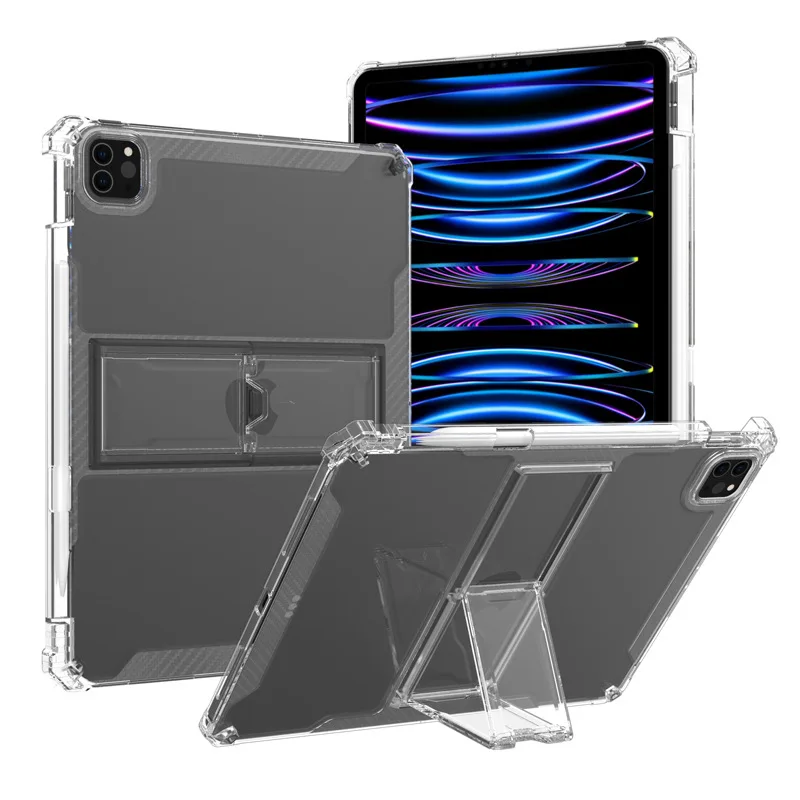 

4 Airbags Kickstand Funda For iPad Pro 11 4th Gen 2022 Case Pencil Holder Cover For iPad Pro 11 2021 2020 2018 TPU Back Shell