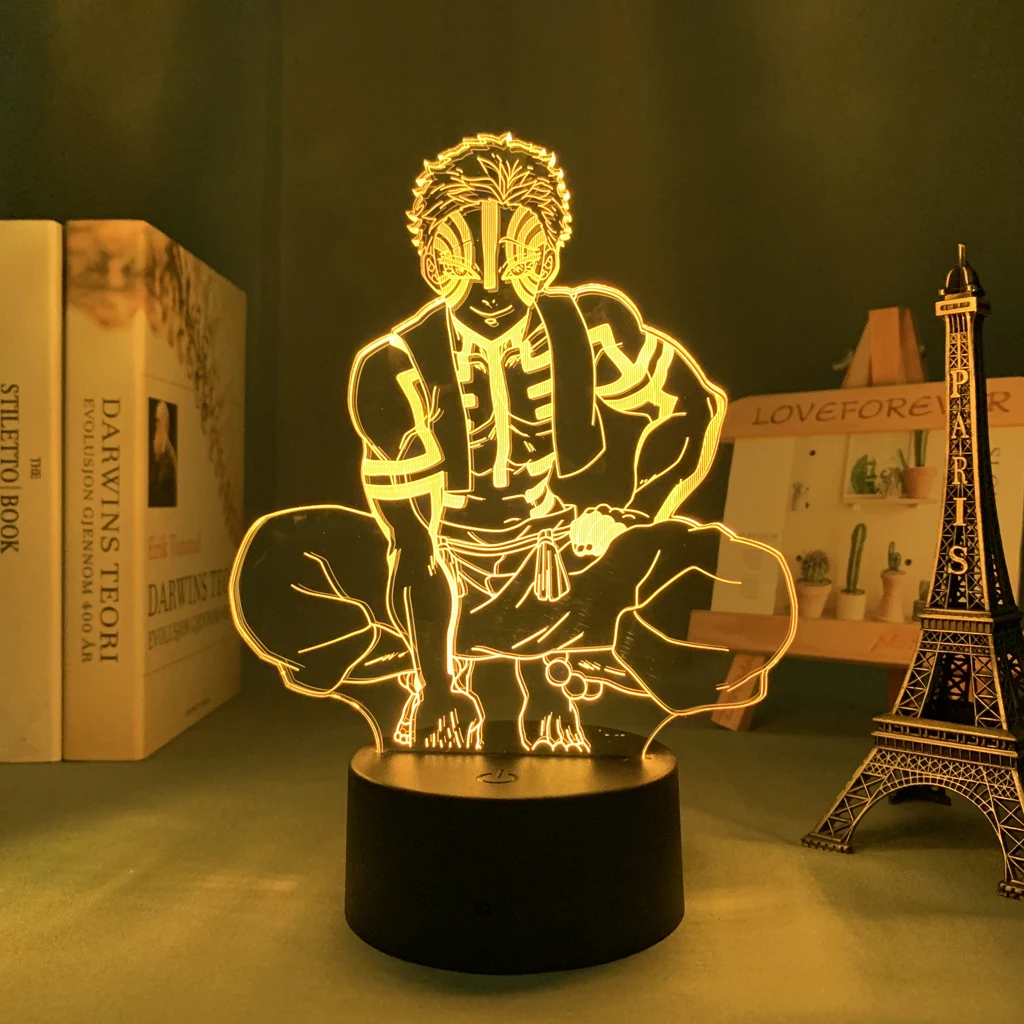 Светодиодная лампа аниме рассекающий демонов декоративный ночсветильник для