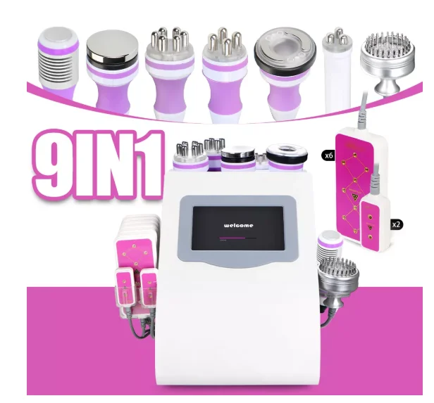 

Новый 40K радиочастотный уход за кожей подъемный аппарат 6 в 1 фотонный кавитационный 2,0 вакуумный аппарат для похудения и потери веса