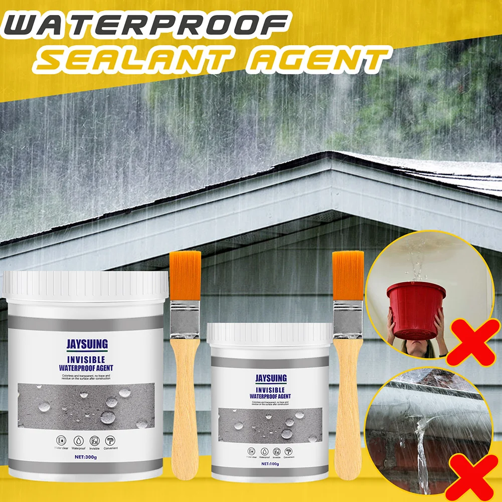 

Liquid Waterproof Sealant Multi-Surface Leak Repair Indoor And Outdoor Coating Floor Sealer Easy To Apply Repair Accessories