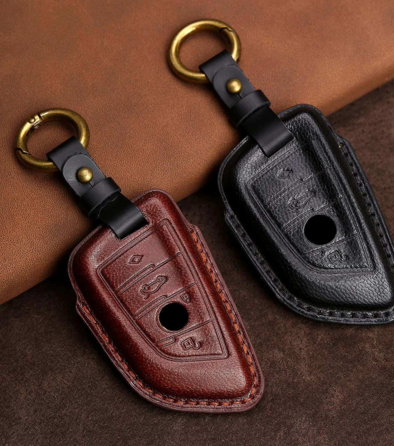 

Автомобильный кожаный чехол для ключей чехол для BMW X1 X3 X4 X5 X6 X7 5 7 серии F48 F39 E93 E90 320i G11 G12 G30 G31 G32 аксессуары