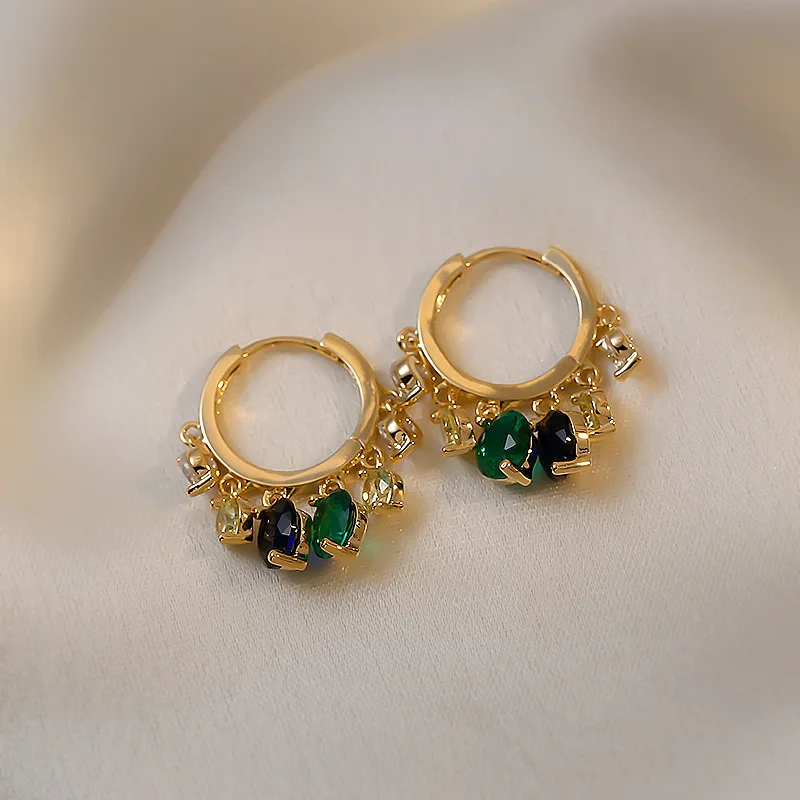 

BS85 Ethnic Style Fashion Design Geometric Diamond Earrings Net Red Tide Earrings Ins Retro Simple Jewelry