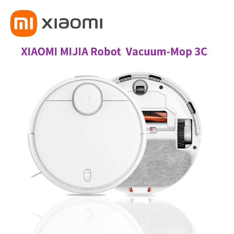 

XIAOMI-Robot aspirador MIJIA 3C, limpiador de barrido, fregado, navegación láser LDS, succión ciclónica de 2022 PA, aplicación