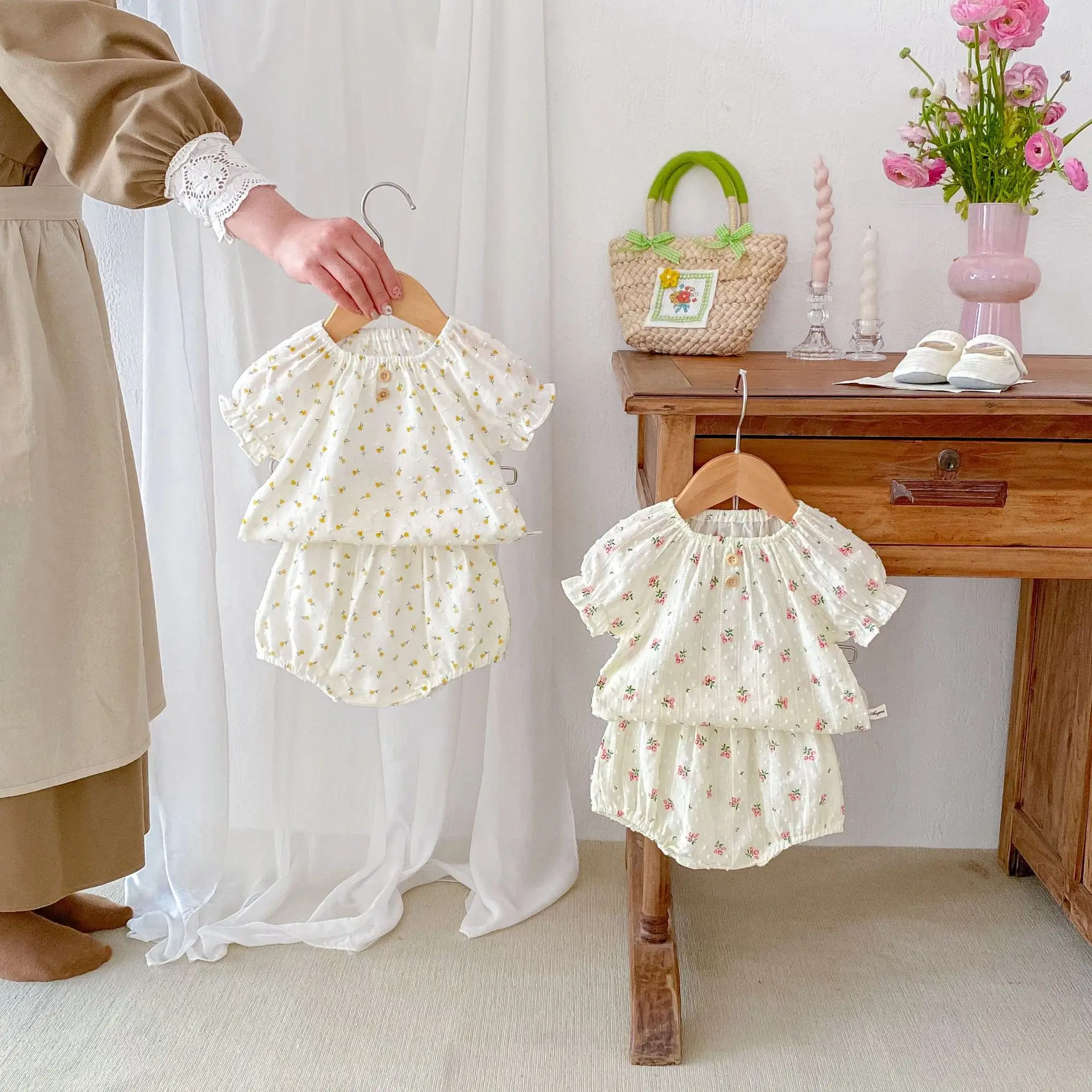 2 шт. детский летний комплект из футболки с коротким рукавом и шортов