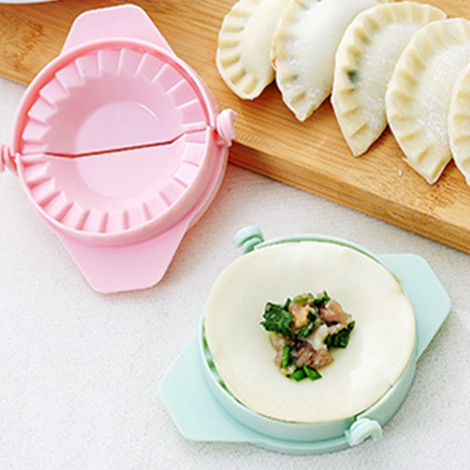 

Kitchen Dumpling Making Tool Home Dough Press Mold Set With Active Axis Universal Dumpling Cutter For Restaurant Camping Picnic