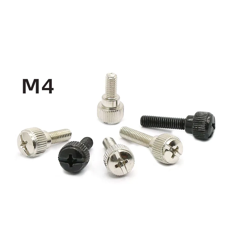 

10pcs M4*6/8/10/12/16mm Knurled Hand Screw With Step Tool-free Manual Tightening Of Adjusting Screws