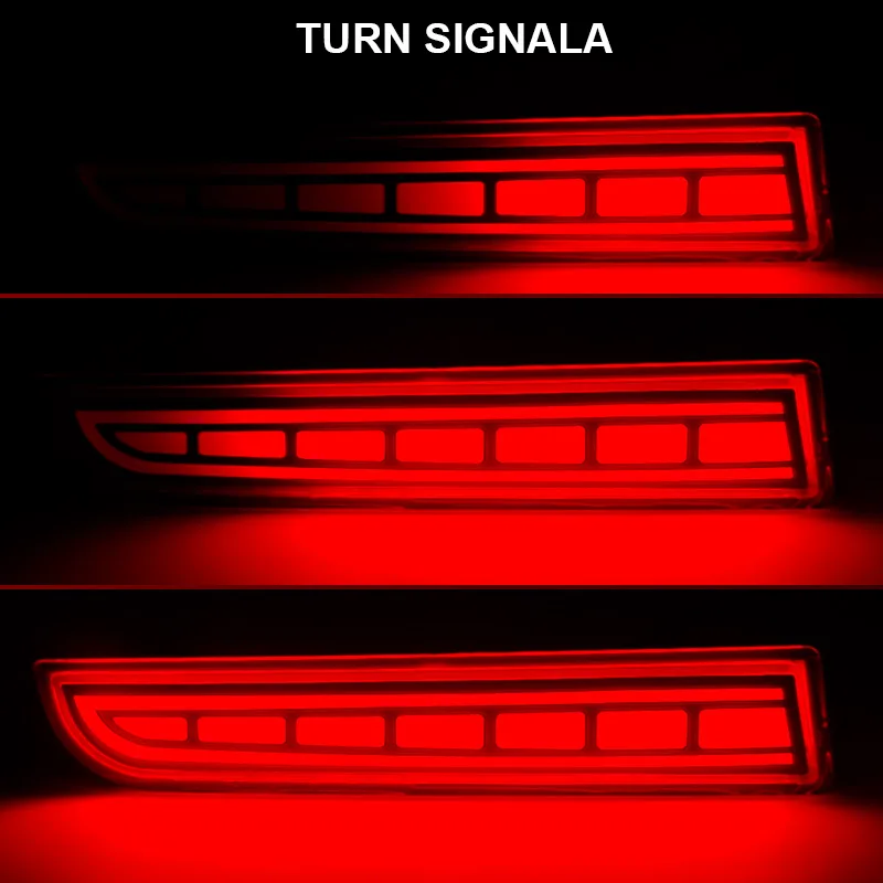 Лампа для заднего бампера 3 в 1 светодиодная лампа тормоза указателя поворота