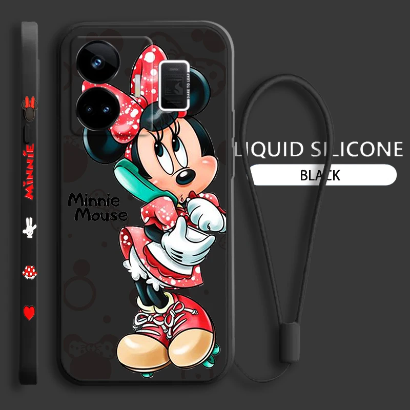 Микки Минни симпатичная жидкая левая веревка для OPPO Realme GT2 Explorer Master Neo5 C21Y 10 9 8 4G