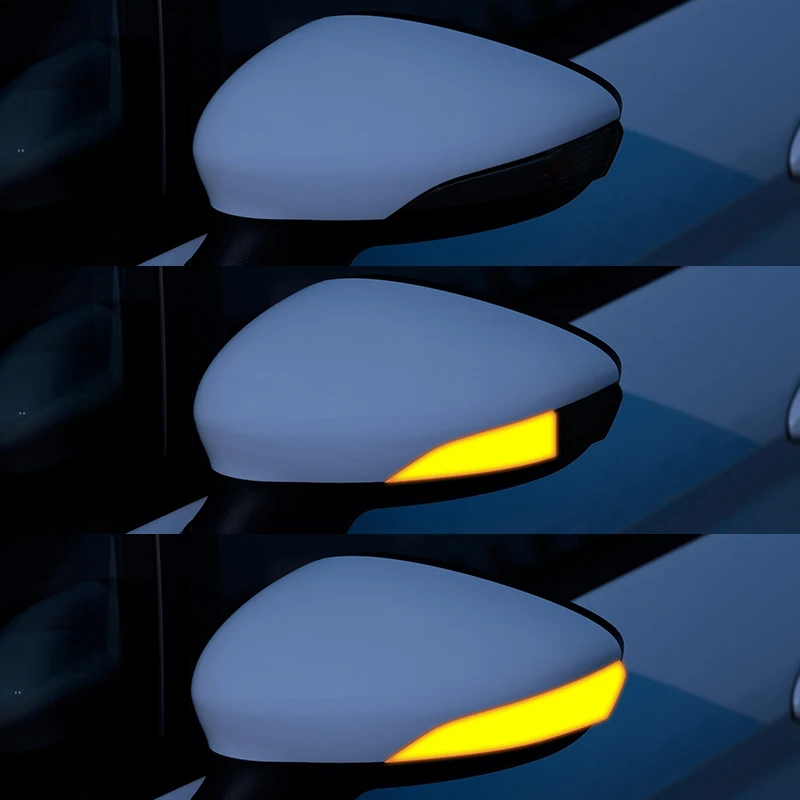 Для Ford Fiesta Mk7 2008-2017 для B-Max 2012-2017 динамический сигнал поворота задний индикатор