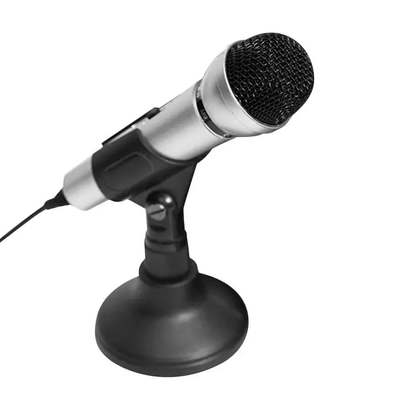 

Микрофон для ПК, микрофон для вокала, караоке, Универсальный многофункциональный настольный микрофон для голосовых игр, караоке