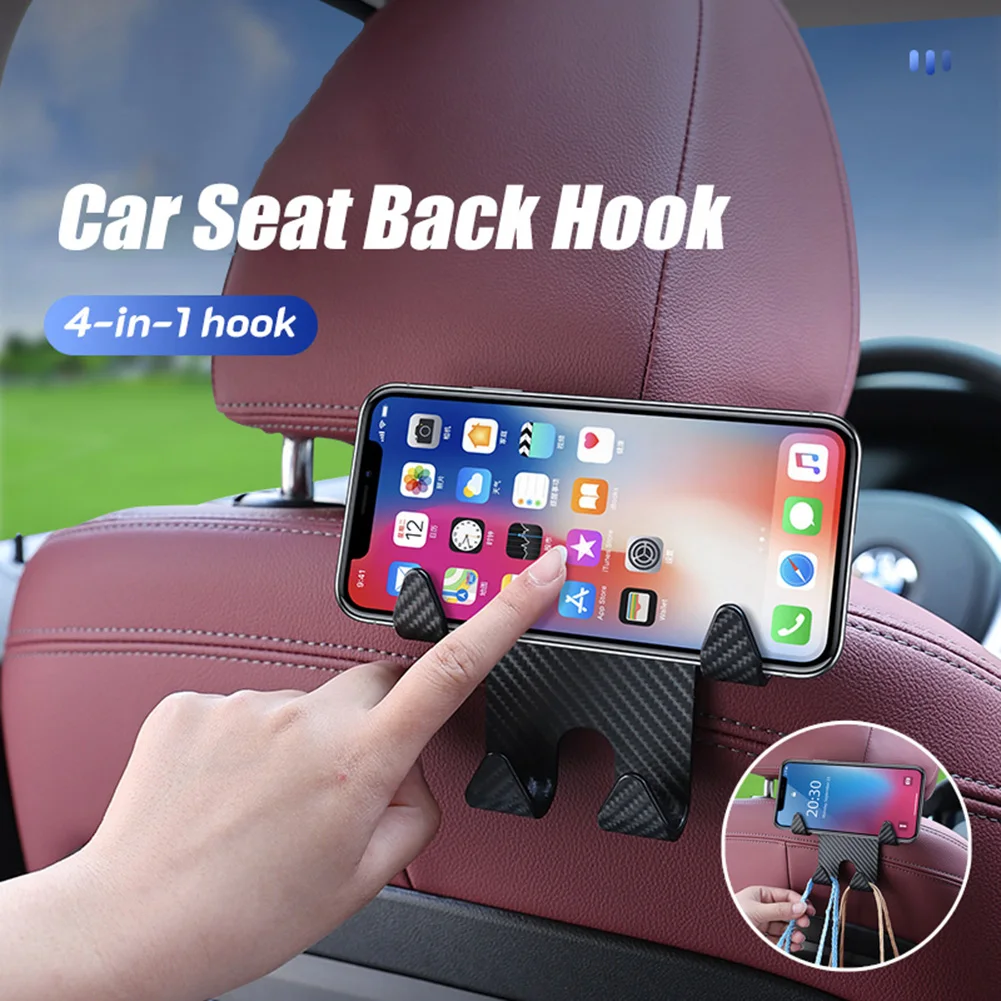 

Multifunctional Car Seat Back Hook Car Interior Hanging Hook Phone Bracket Hidden Hanger Organizer Auto Accessories For Car