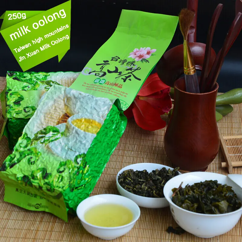 

Китайский тайваньский чай Oolong для красоты, похудения, снижения кровяного давления, высокие горы, Jinxuan, чай с молоком, зеленый чай без чайника