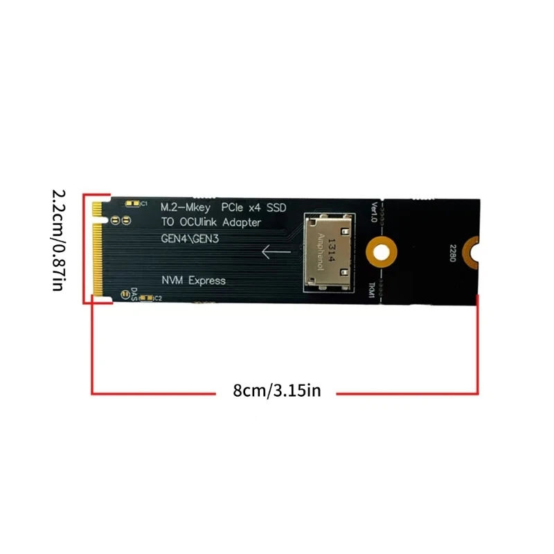 2 5-дюймовый NVME U.2 SSD на M.2 M-ключевой адаптер для 5-дюймового (SFF 8639) SSD-конвертера