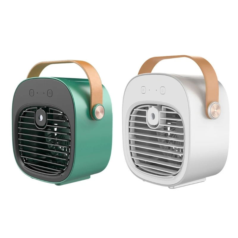 

Air Conditioner Fan Quiet Air Cooler Desk Cooling Fan for Bedroom Travel A0NC
