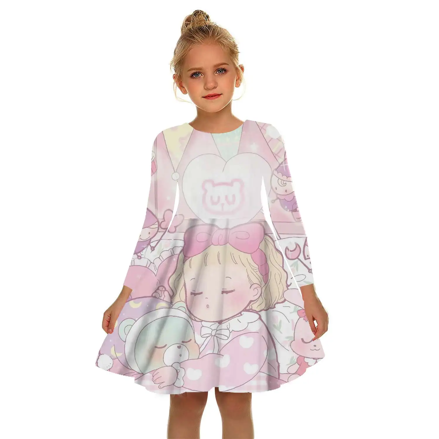 

Summer 2022 Baby Girl Birthday Dress butterfly 3D printed children's dress Princess Party role play baby dress children's dress