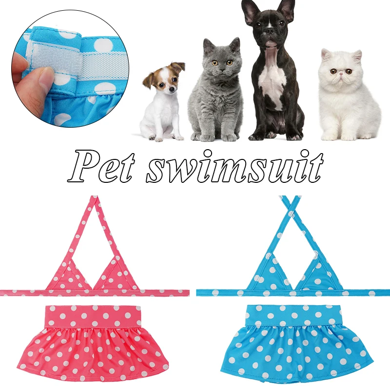 

Summer Beach Sexy Dog Dress Cute Funny Pet Beach Skirt Sexy Dog Bikini Set Classic Cool Cat Swimwear Comfortable Pet Supplies