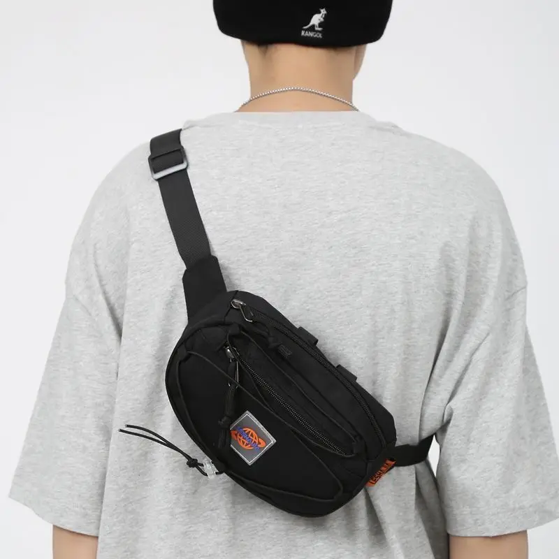 Mens Sports Chest Bag Summer Crossbody Shoulder Bag Canvas Small Shoulder Bag