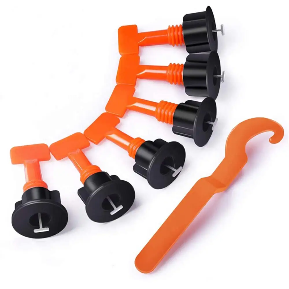 

50Pcs Flat Ceramic Floor Wall Construction Tools Reusable Tile Leveling System Kittile Leveling System for tile
