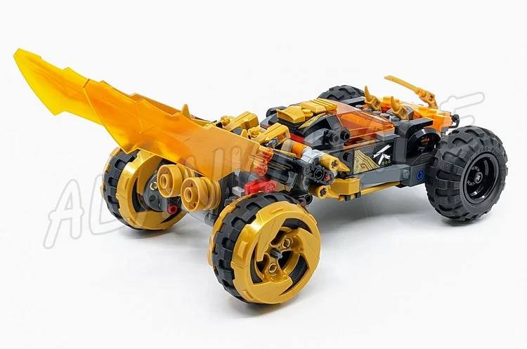 384 шт. Shinobi кристаллизированный Cole's Dragon Cruiser автомобиль Golden Vehicle 60014 строительные