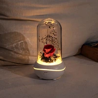 rechargeable eternal flower fragrance lamp creative mini mute essential oil fragrance lamp holiday gift night light bedroom home