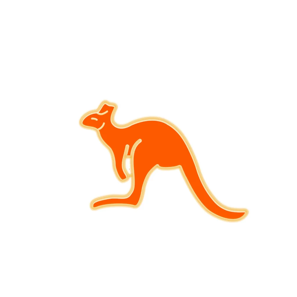 

Australian National Treasure Kangaroo Jewelry Gift Fashionable Creative Cartoon Brooch Lovely Enamel Badge Clothing Accessories