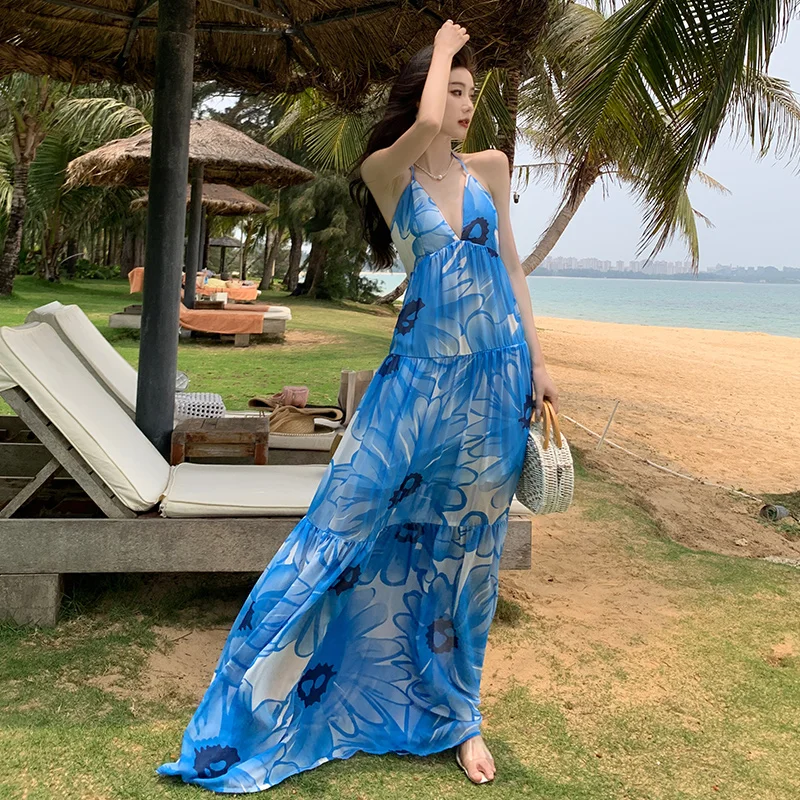 Женское пляжное платье Simi из полиэстера и хлопка