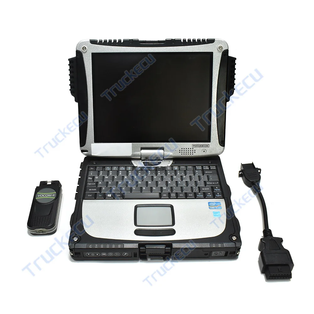 

V2.8 For Volvo Vocom II MINI 88894200 Interface Diagnose Adapter Vocom II for Renault/UD/Mack Truck Diagnose Tool+CF19 Laptop
