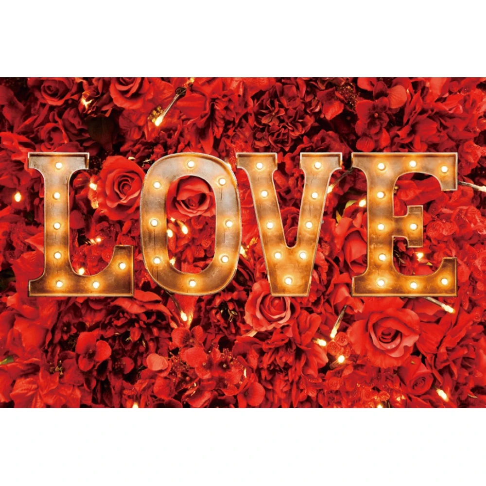 День Святого Валентина Свадьба сценический фон Милая любовь красная роза