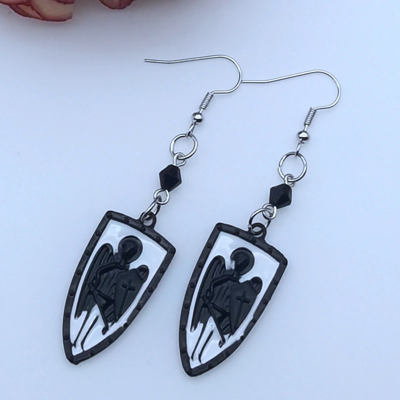 Женские Асимметричные Серьги Goth Punk Dark Style с крестообразным крючком ювелирные