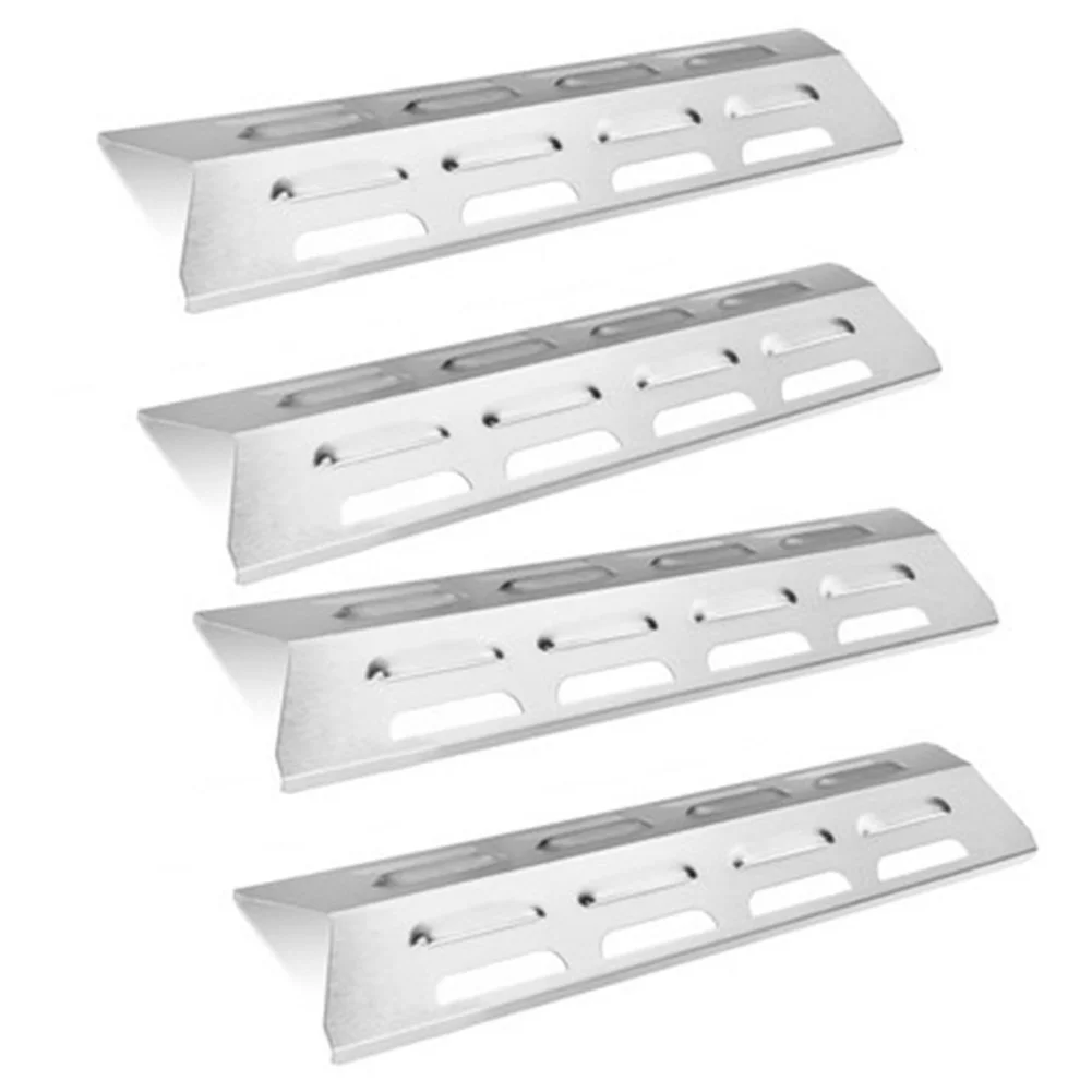 

Cover Gas Grill Tent Shield Plate 4pcs 920g Stainless Steel Wear-resistant BBQ Grill Outdoor Gas Grill Durable