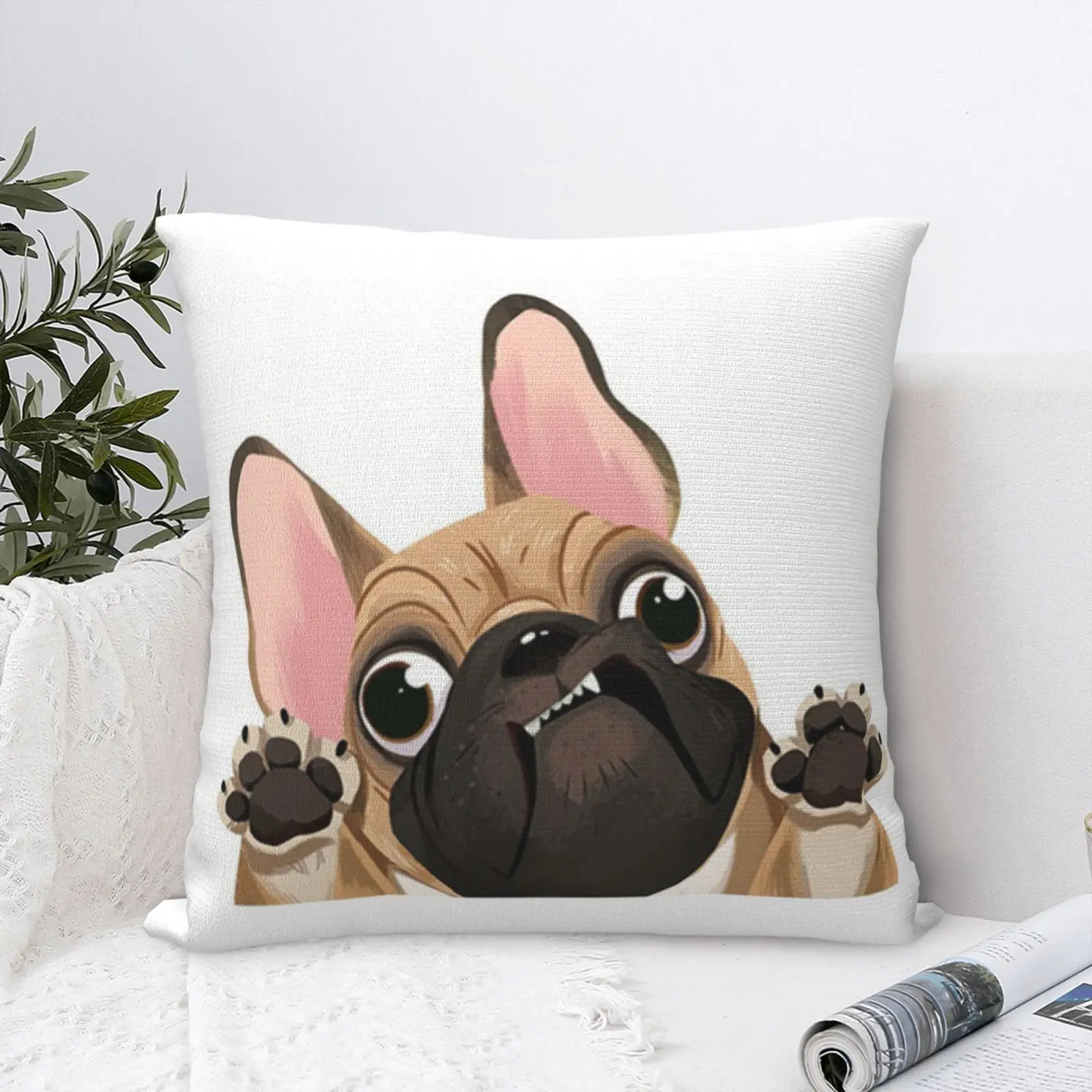 

Cartoon Bulldog 4 Pillow Case Diy Summer Bed Pillow Cases Cushion Covers Accessories For Home Decor Decorative Pillows For Bed